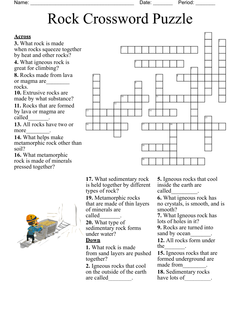 Lithosphere Crossword WordMint