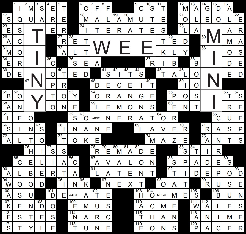 Make Amends Crossword