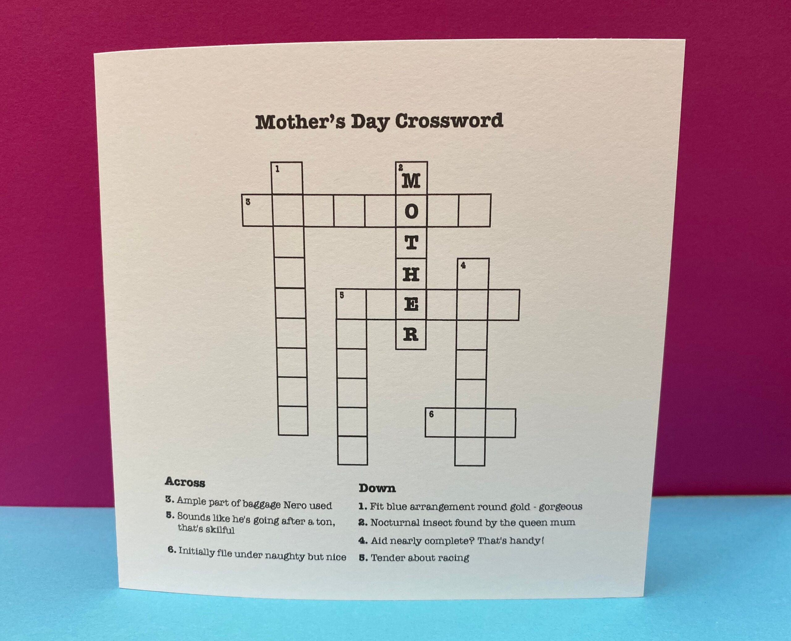 Mother s Day Card Crossword Cryptic Crossword Crossword Puzzle Paper Handmade Greeting Card Card For Mum Mom Mothering Sunday Etsy Mother s Day Card Crossword Cryptic Crossword Crossword Puzzle Paper Handmade Greeting Card Card For Mum Mom Mothering Sunday Etsy