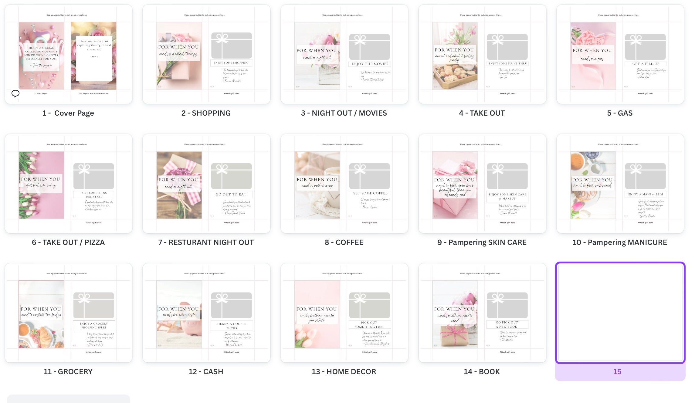 shopping by post puzzle page