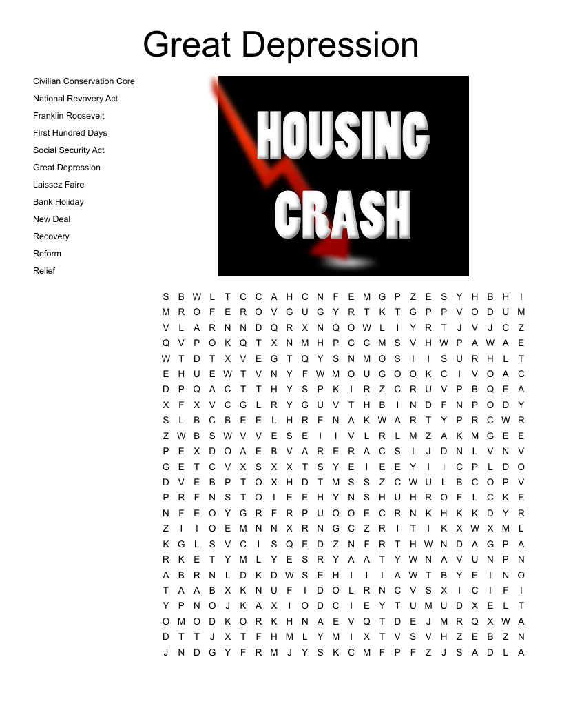 New Deal Crossword WordMint