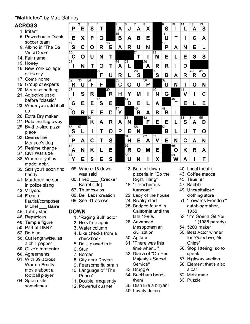 Of Heaven Crossword Clue