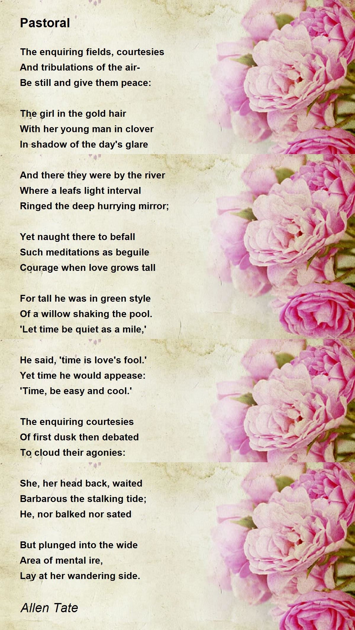 Pastoral Poem 4 Letters