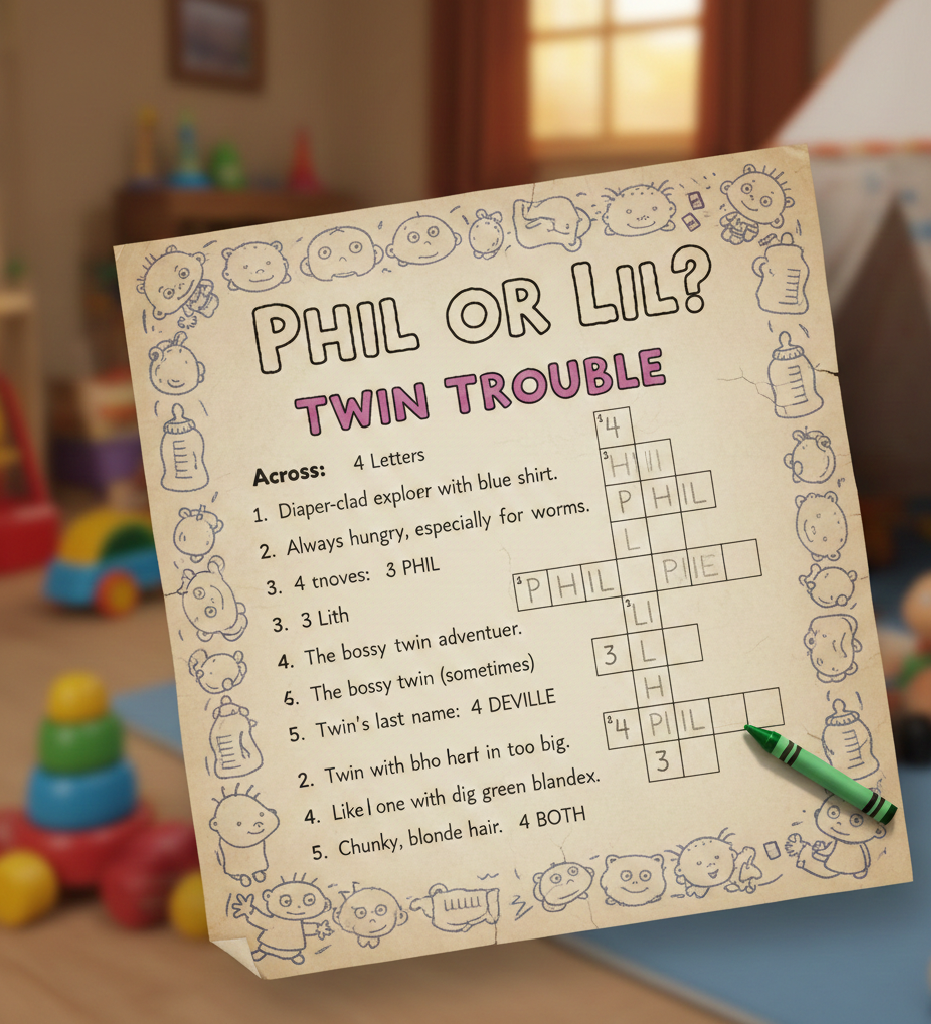 phil or lil of rugrats crossword