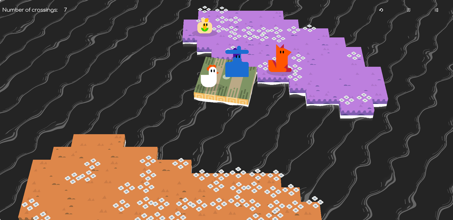  Play On Off Boat Game Free Online Cross The River Logic Puzzle Video Game For Kids Adults