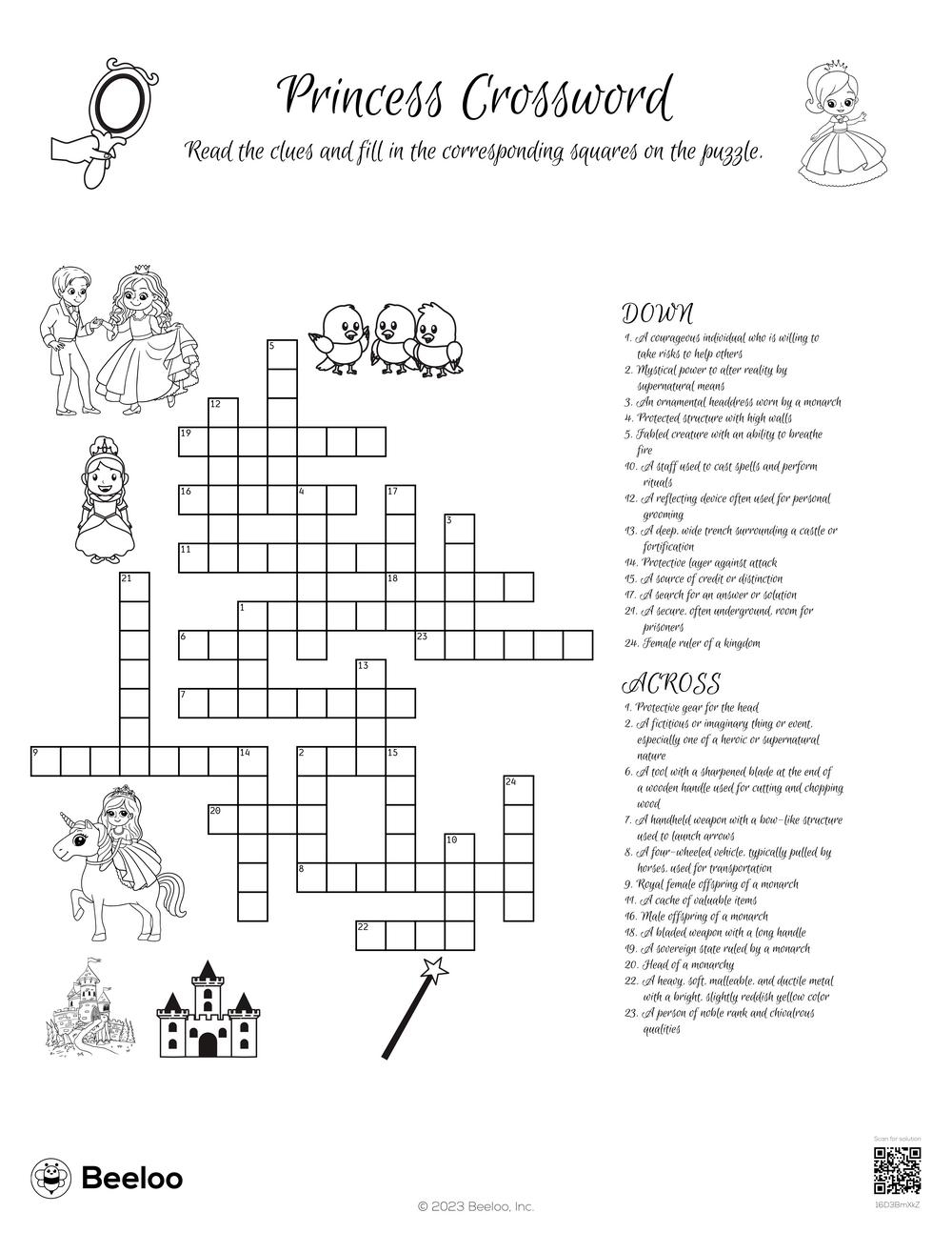 disney crossword puzzles