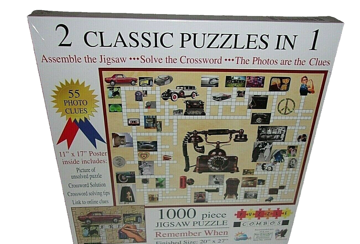 Remember When By Suns Out 2 In 1 Classic Puzzle 1000 Pc Sz 20 X 27 NEW FREE SHP EBay