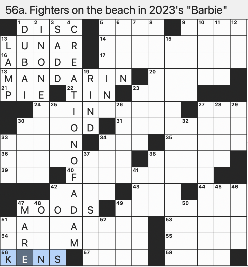 Rex Parker Does The NYT Crossword Puzzle 1980s Cartoon Foe Of Gargamel FRI 8 29 25 Eminem Song That Samples Dido What Fan Fiction Is Not Coaster Usually Home