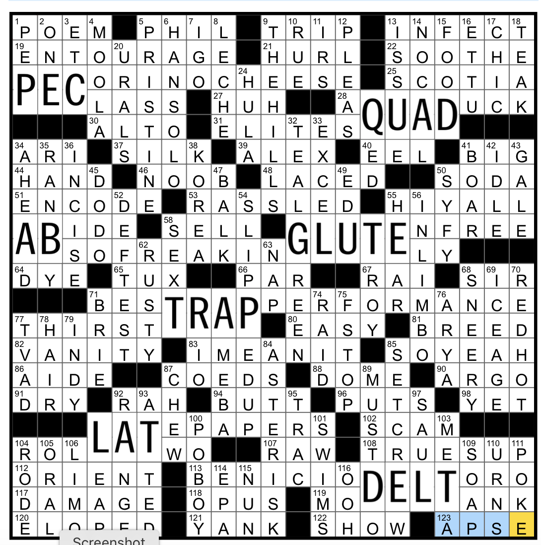 Rex Parker Does The NYT Crossword Puzzle 765 foot long Water Coaster On Disney Cruises SUN 4 25 21 Racy Selfie Posted For Likes On Social Media In Modern Lingo Onetime MTV Reality