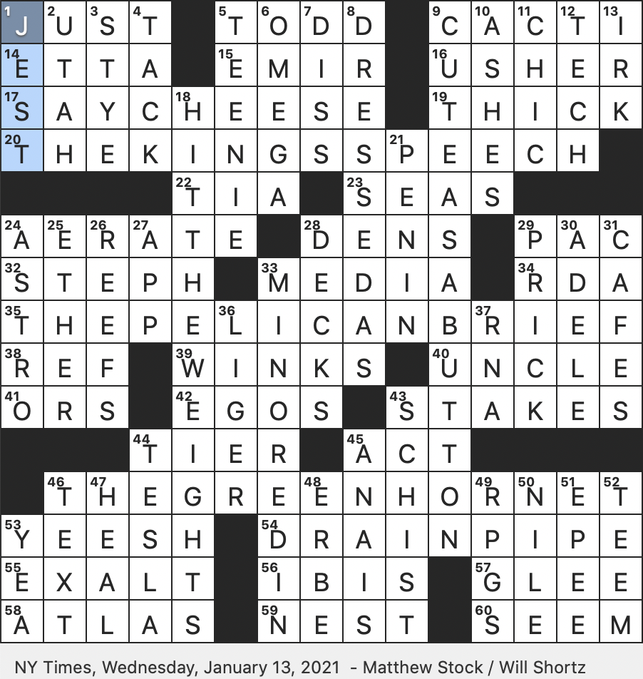 Rex Parker Does The NYT Crossword Puzzle Flavorers In Italian Cookery WED 1 13 21 Oof That Was Bad Leader In A Kaffiyeh Make An Effort To Get Swole