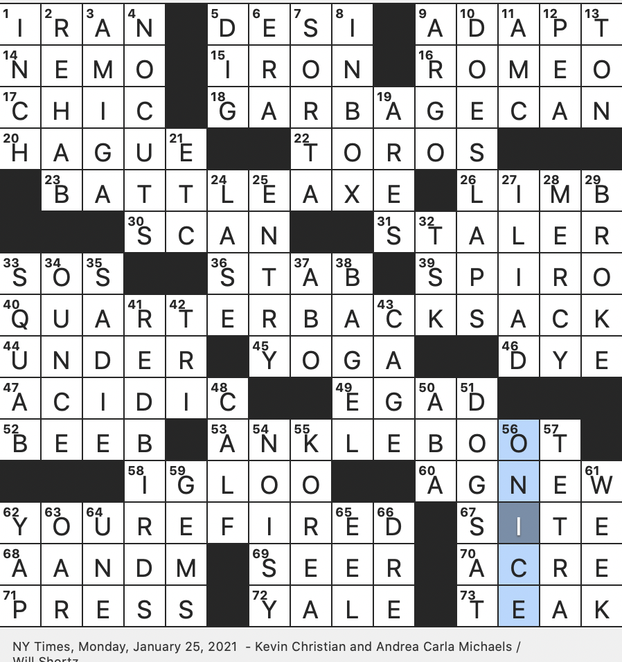 cry before a jump crossword
