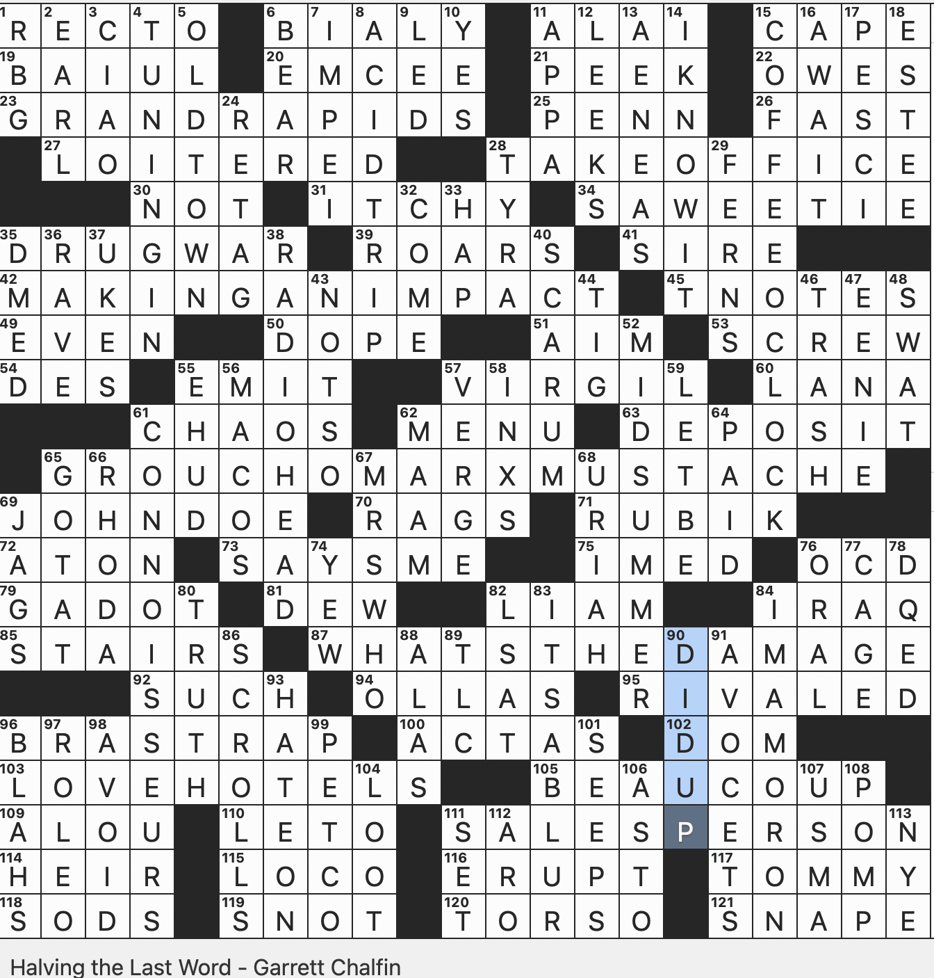 Rex Parker Does The NYT Crossword Puzzle Hip hop s Puba And Daddy I U SUN 5 18 25 Maidenhair And Others Pauperism So To Speak Hip hop Artist With The 2019 Hit My