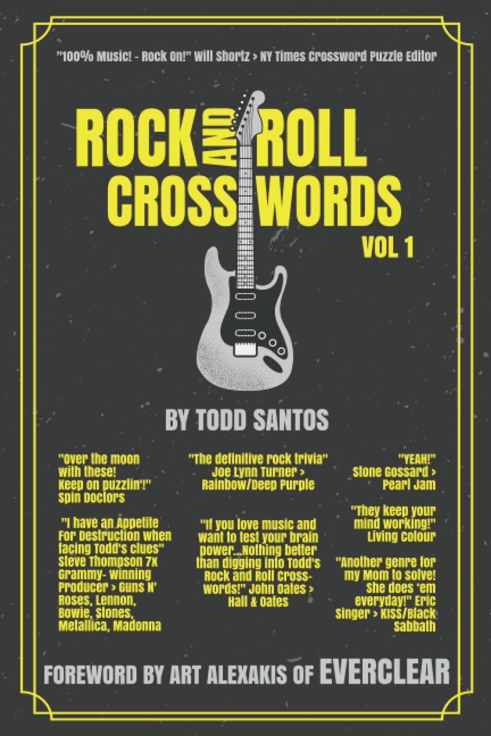 Rock And Roll Crosswords Vol 1 Color Pics 100 Music Rock On Will Shortz NYTimes Crossword Puzzle Editor The Definitive Rock Trivia Santos Todd 9798351601397 Amazon Books
