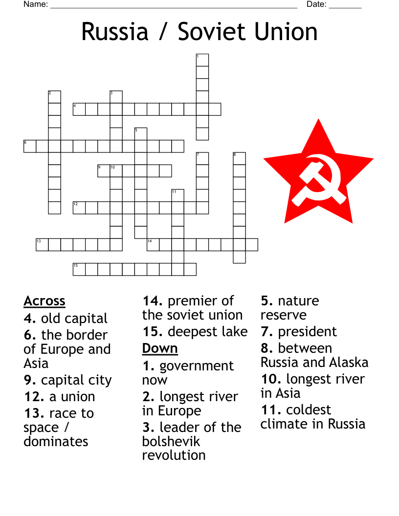 russian river crossword clue