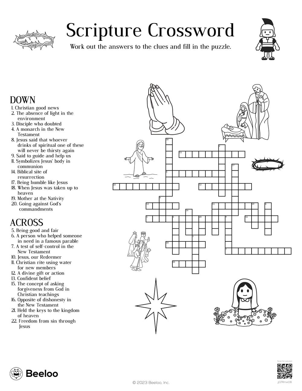 heavens crossword puzzle