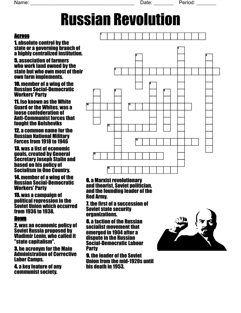 Socialism Crossword WordMint