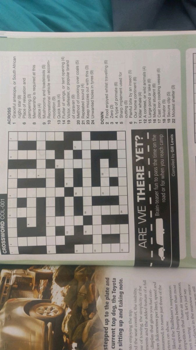african antelope crossword