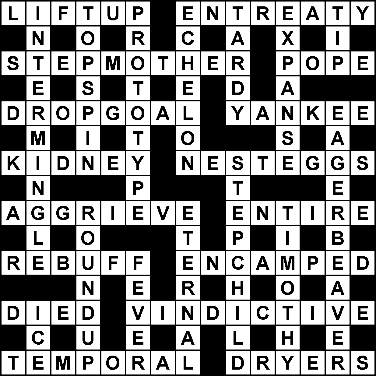 entreaty crossword clue