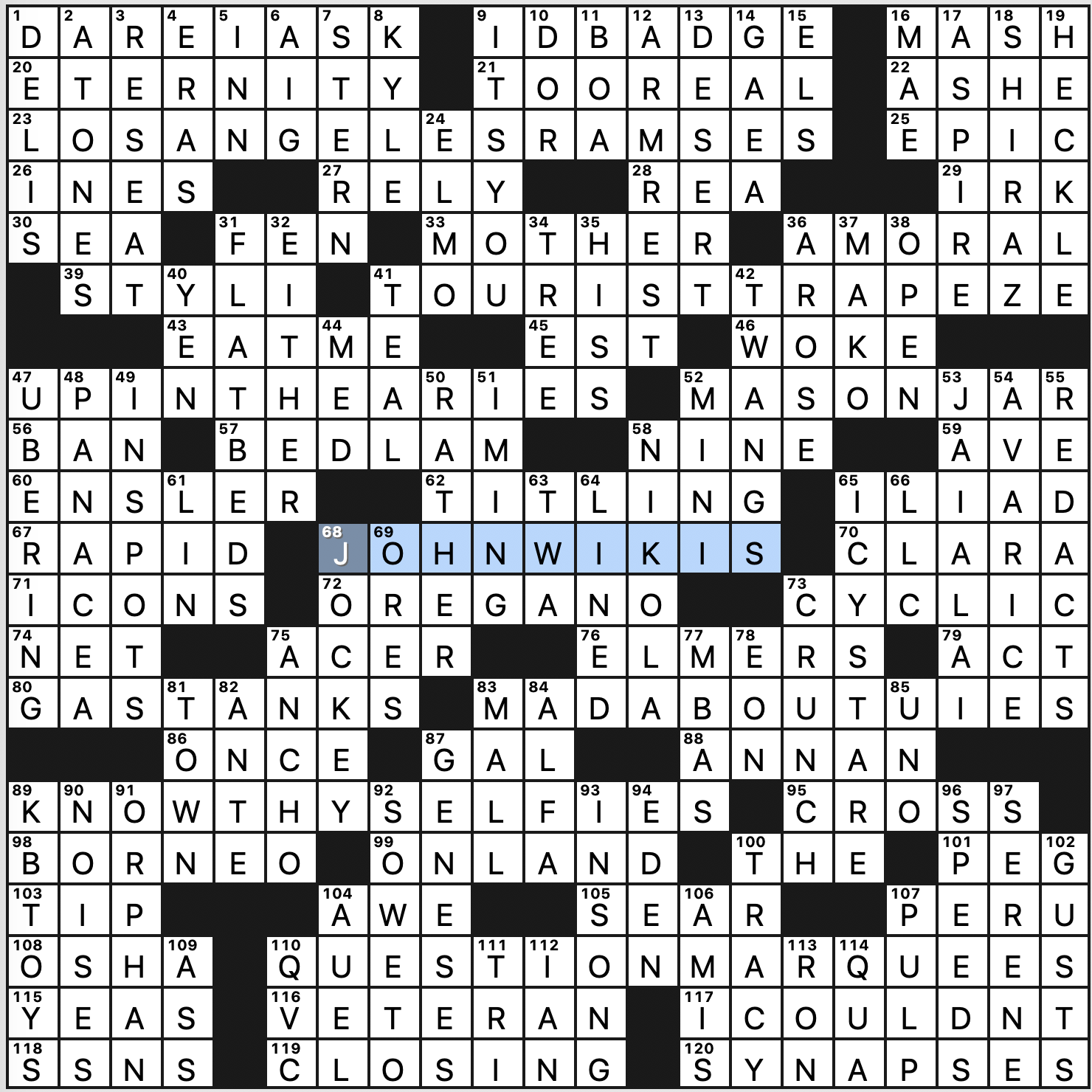 Sunday June 7 2020 Diary Of A Crossword Fiend