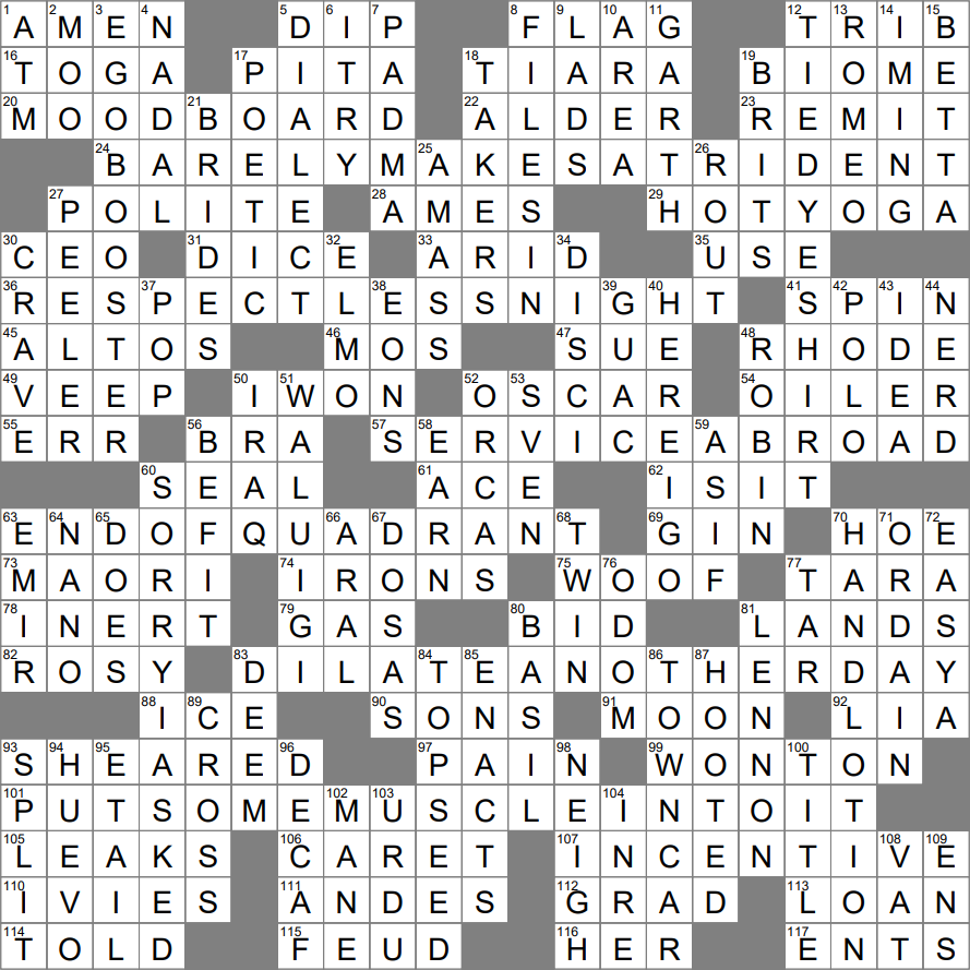 Talk Of The Town Crossword Clue Archives LAXCrossword