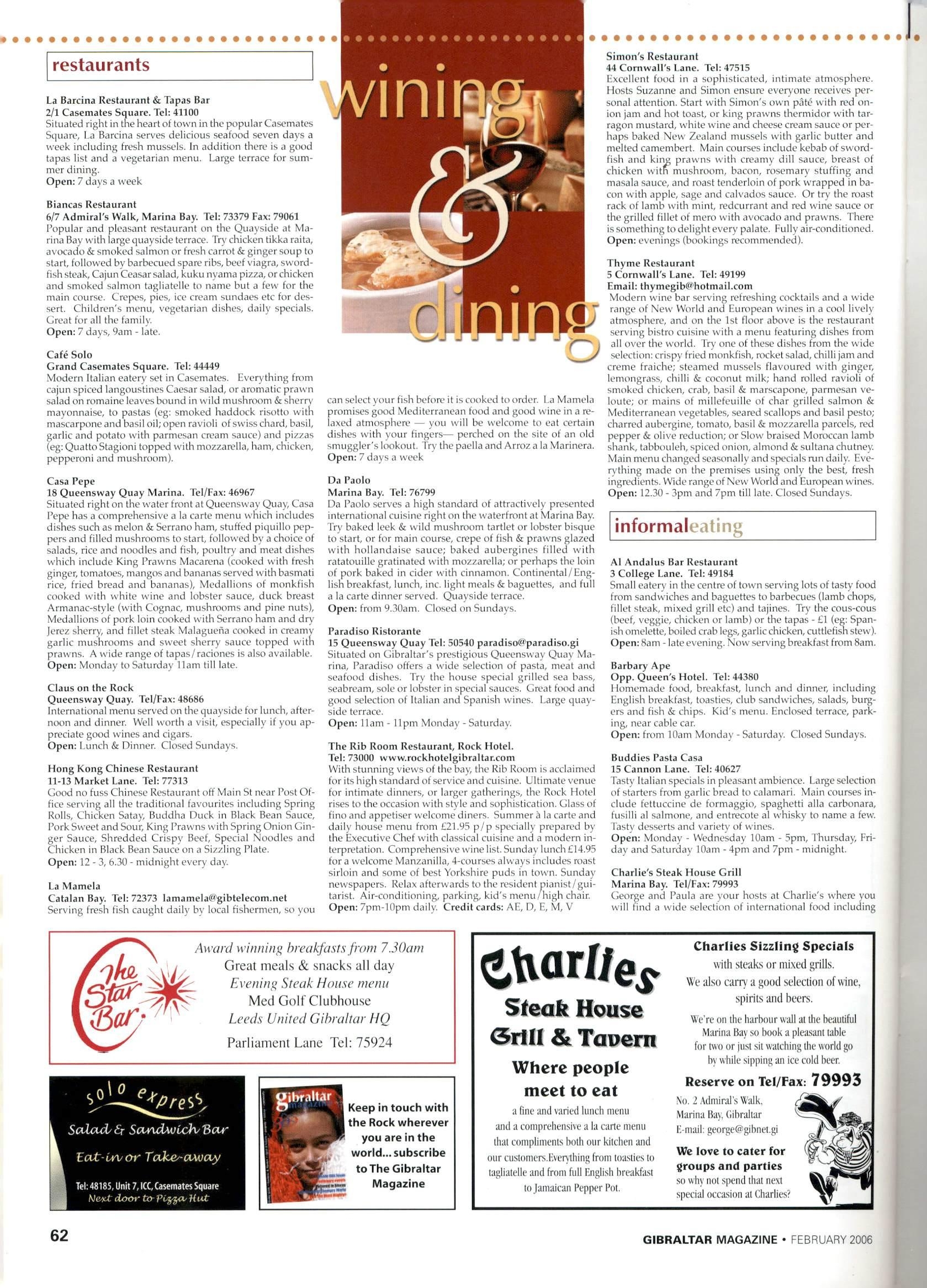 The Gibraltar Magazine February 2006 By Rock Publishing Ltd Issuu