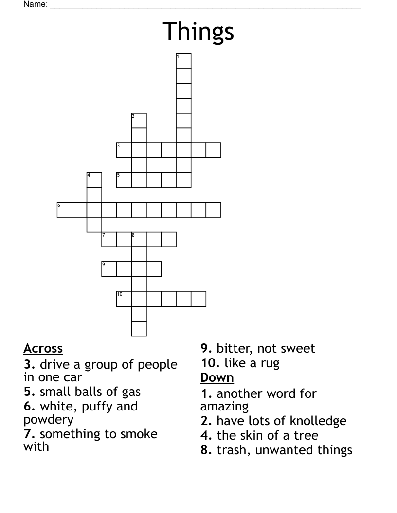 rock band's helper crossword clue