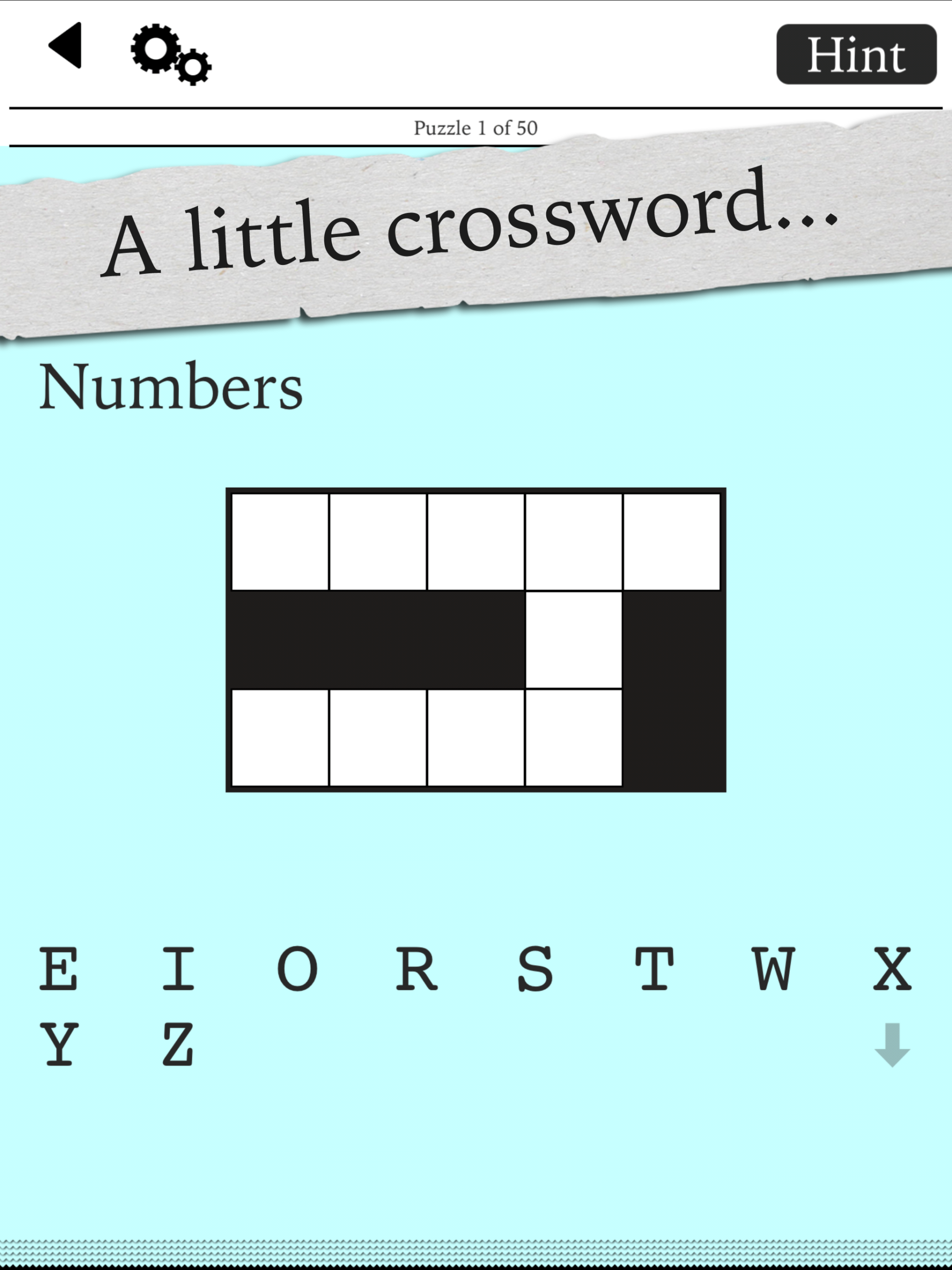 Tiny Little Crosswords Blue Ox