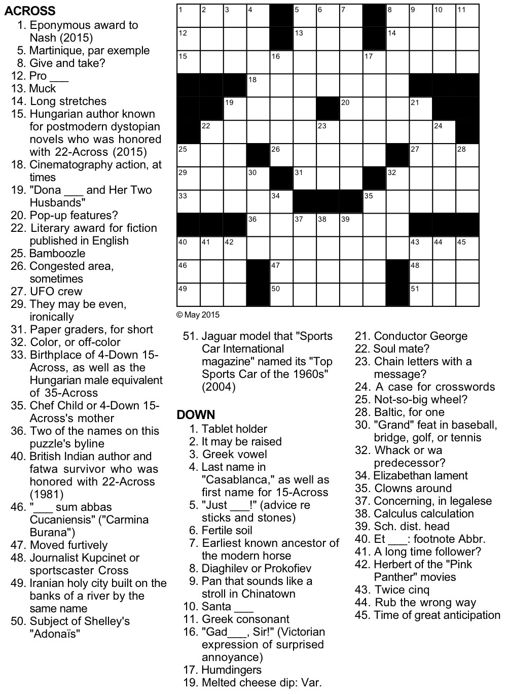 greek vowel crossword puzzle