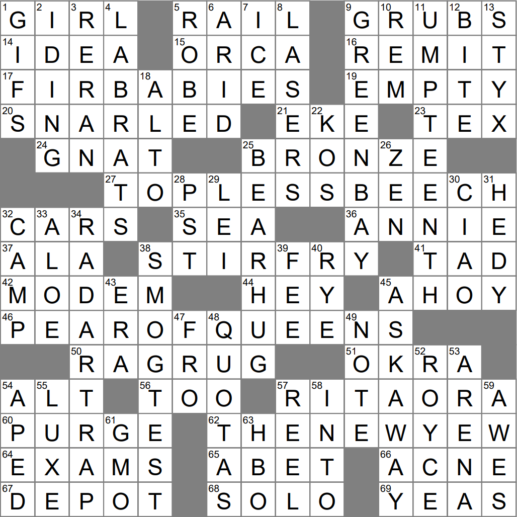 evergreen seed crossword