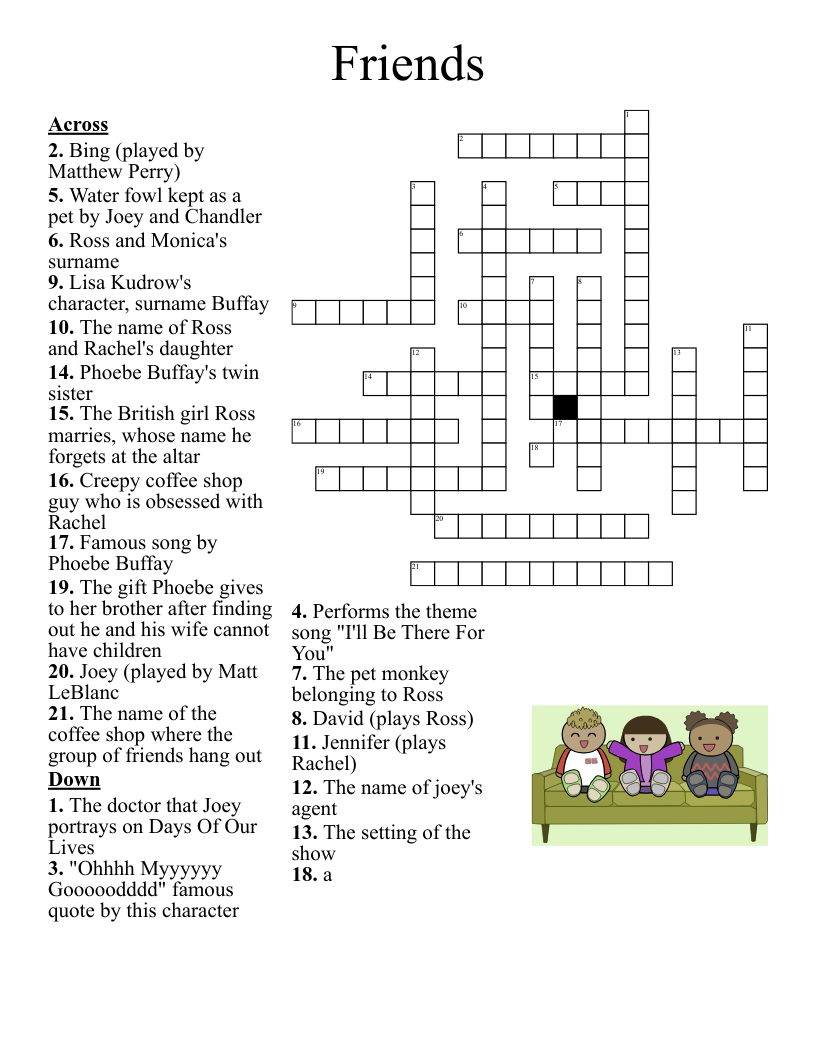 All American Boys Crossword WordMint