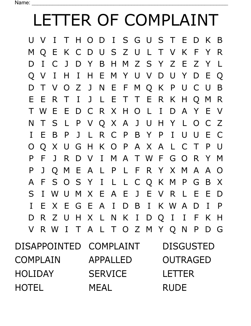 Complains Complains Complains Crossword Printable Study Planner Complains Complains Complains Crossword Printable Study Planner
