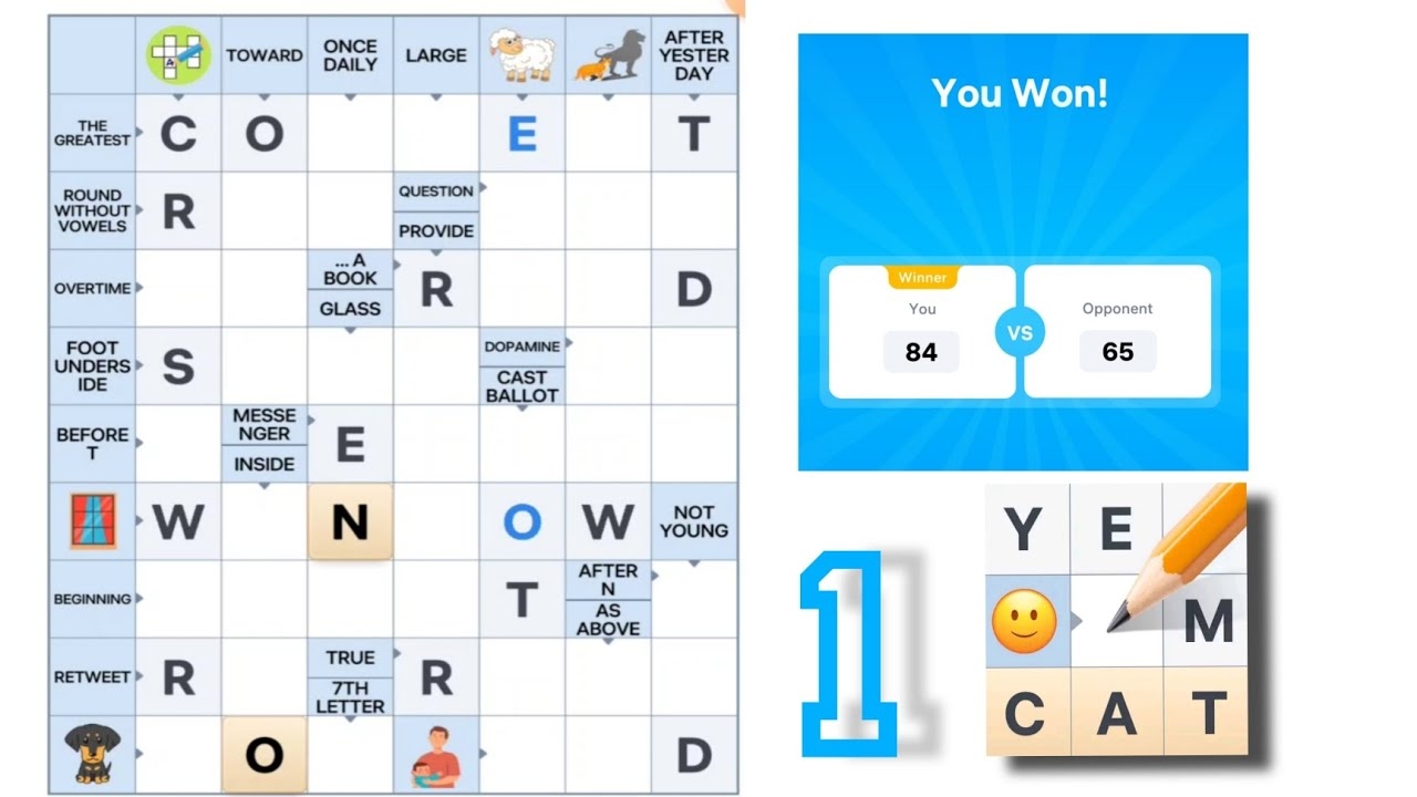 Crossword Master Word Puzzle Part 1 Full Gameplay Solution YouTube