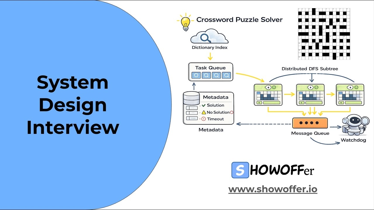 Design A Crossword Puzzle Solver OpenAI System Design Question YouTube