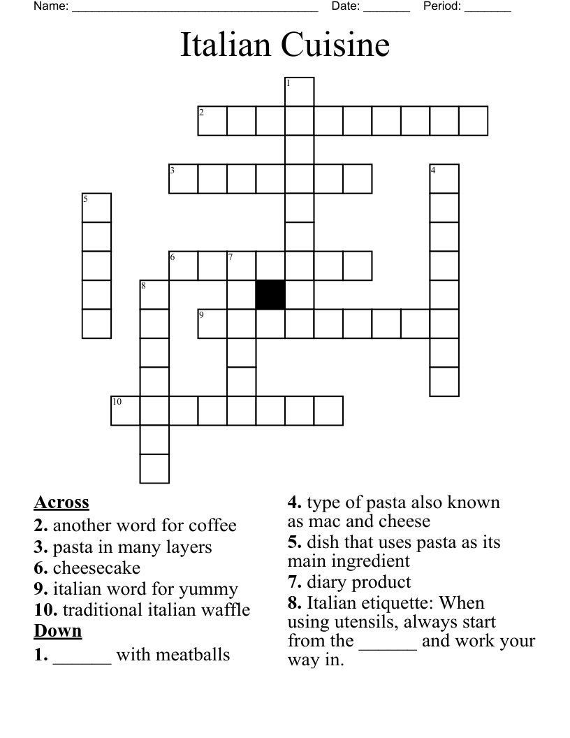 italian cheese crossword clue