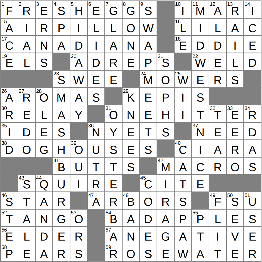 LA Times Crossword 22 Nov 25 Saturday LAXCrossword