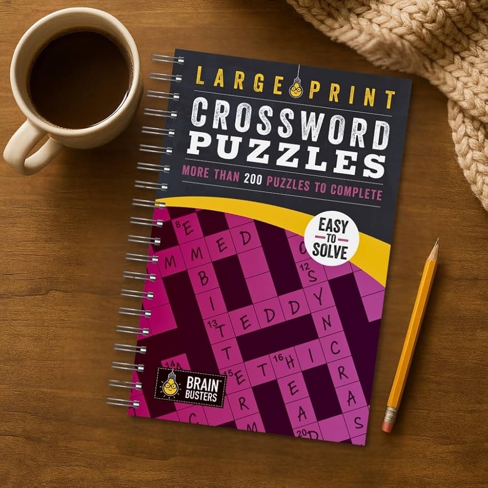 Large Print Crossword Puzzles Volume 2 200 Puzzles For Adults Includes Spiral Bound Lay Flat Design And Large To Extra Large Font For Easy Reading Brain Busters Parragon Parragon Books 9781646389179 Amazon Books