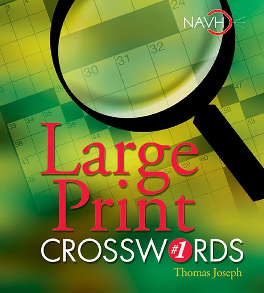 Large Print Crosswords 1 Joseph Thomas 9781402707667 Amazon Books