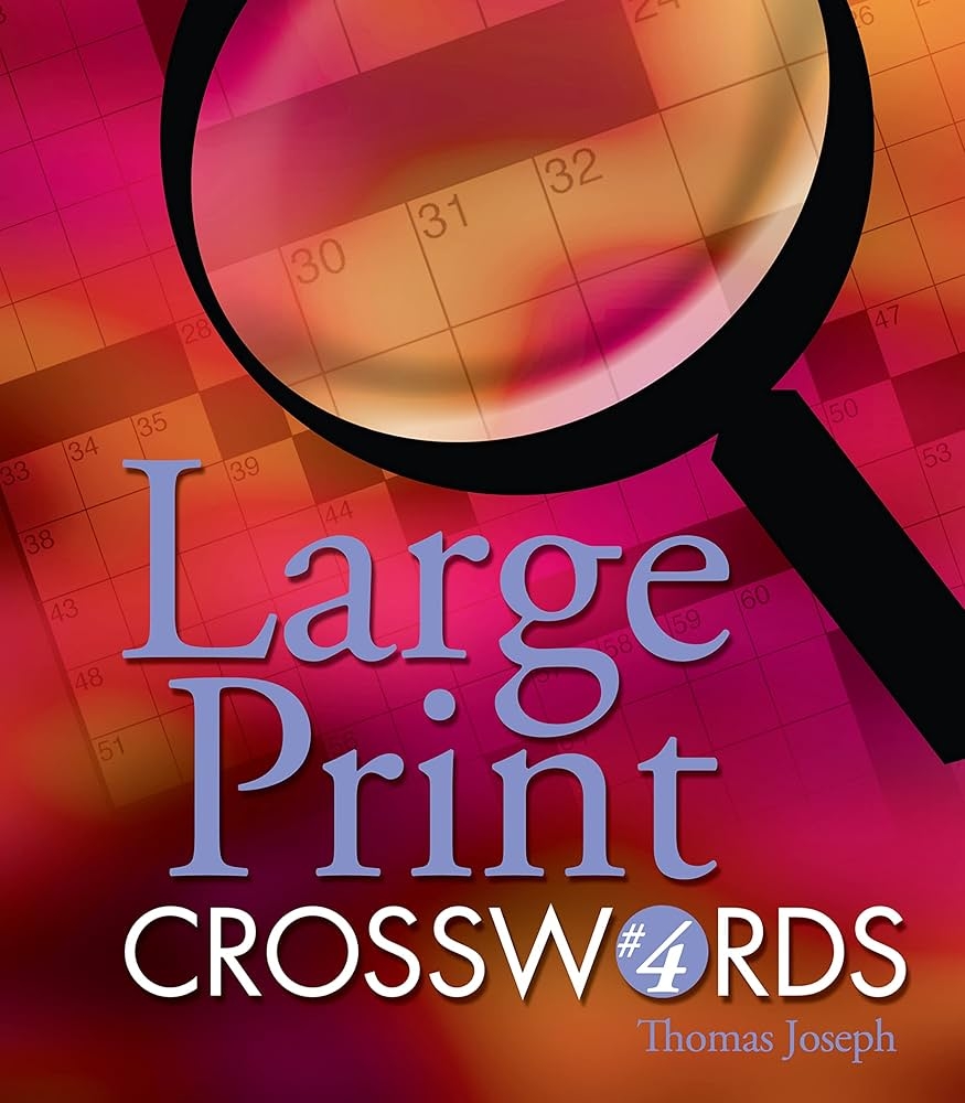 Large Print Crosswords 4 Joseph Thomas 9781402712388 Amazon Books Large Print Crosswords 4 Joseph Thomas 9781402712388 Amazon Books