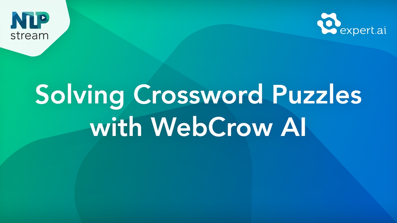NLP Stream Solving Crossword Puzzles With WebCrow AI Expert ai