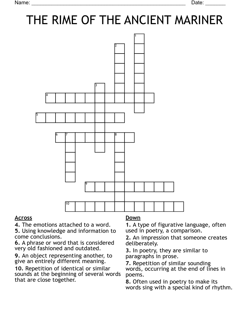 Sine Qua Non Crossword WordMint