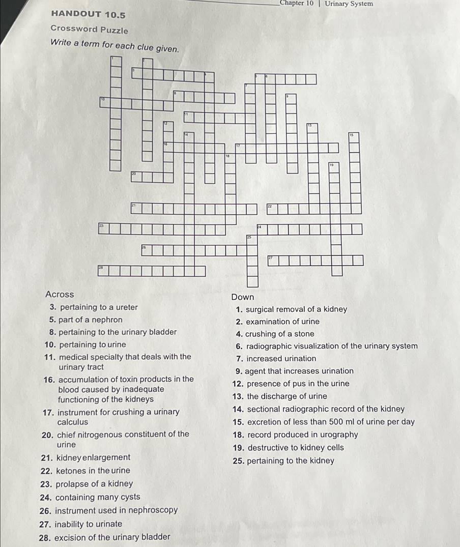 corpuscle crossword clue